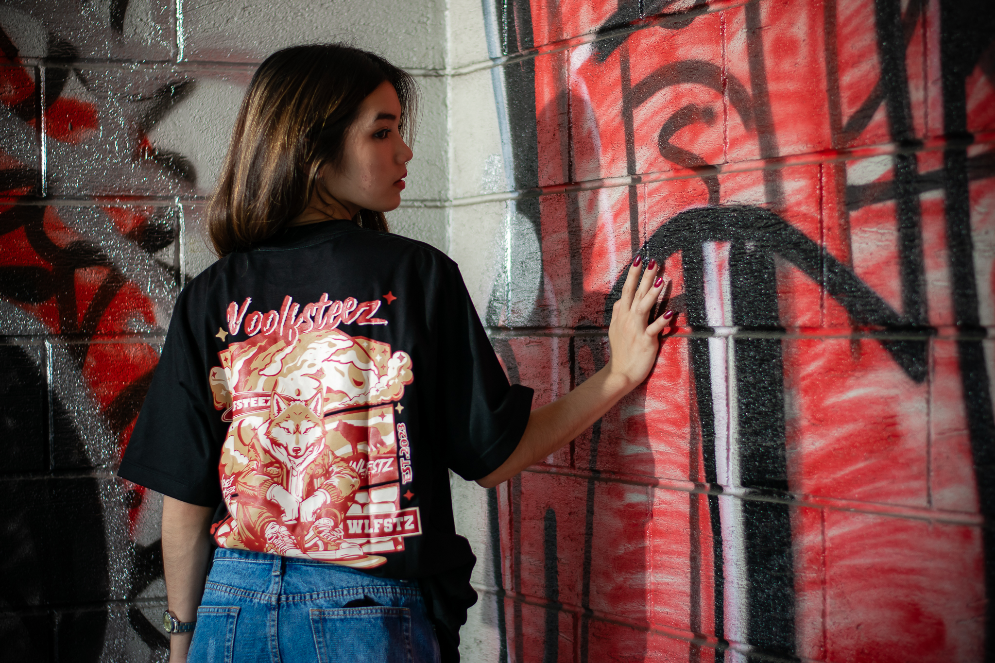 Wolf Style Printed Tee